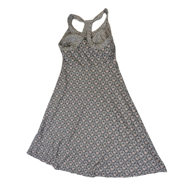 Boho Geo Print Sundress | Prana Racerback Travel Activewear Dress XS (Est.) - Picture 2 of 9